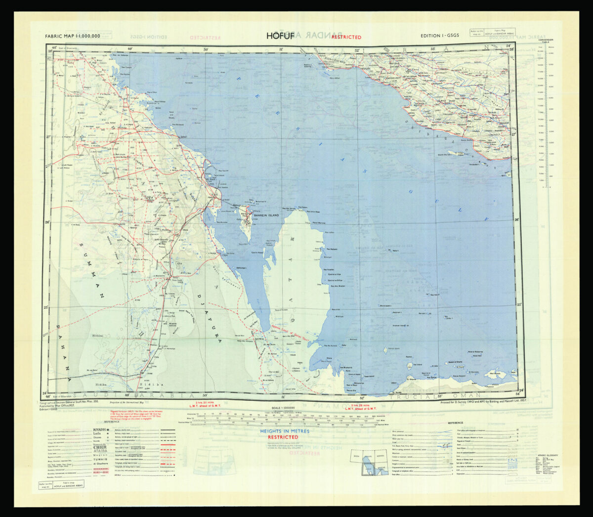 British military map from the Jebel Adkhdar War - Image 2