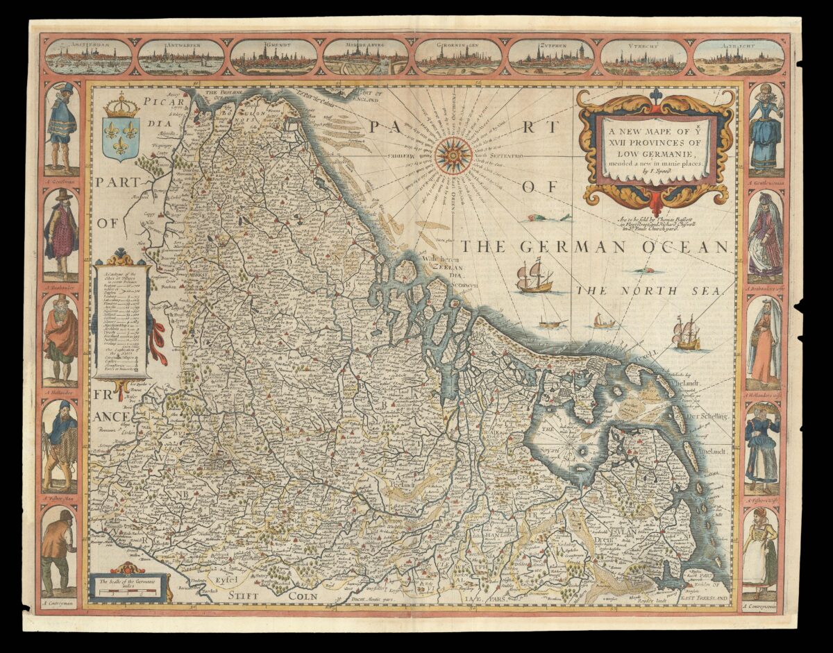 Speed's map of 'Low Germanie'