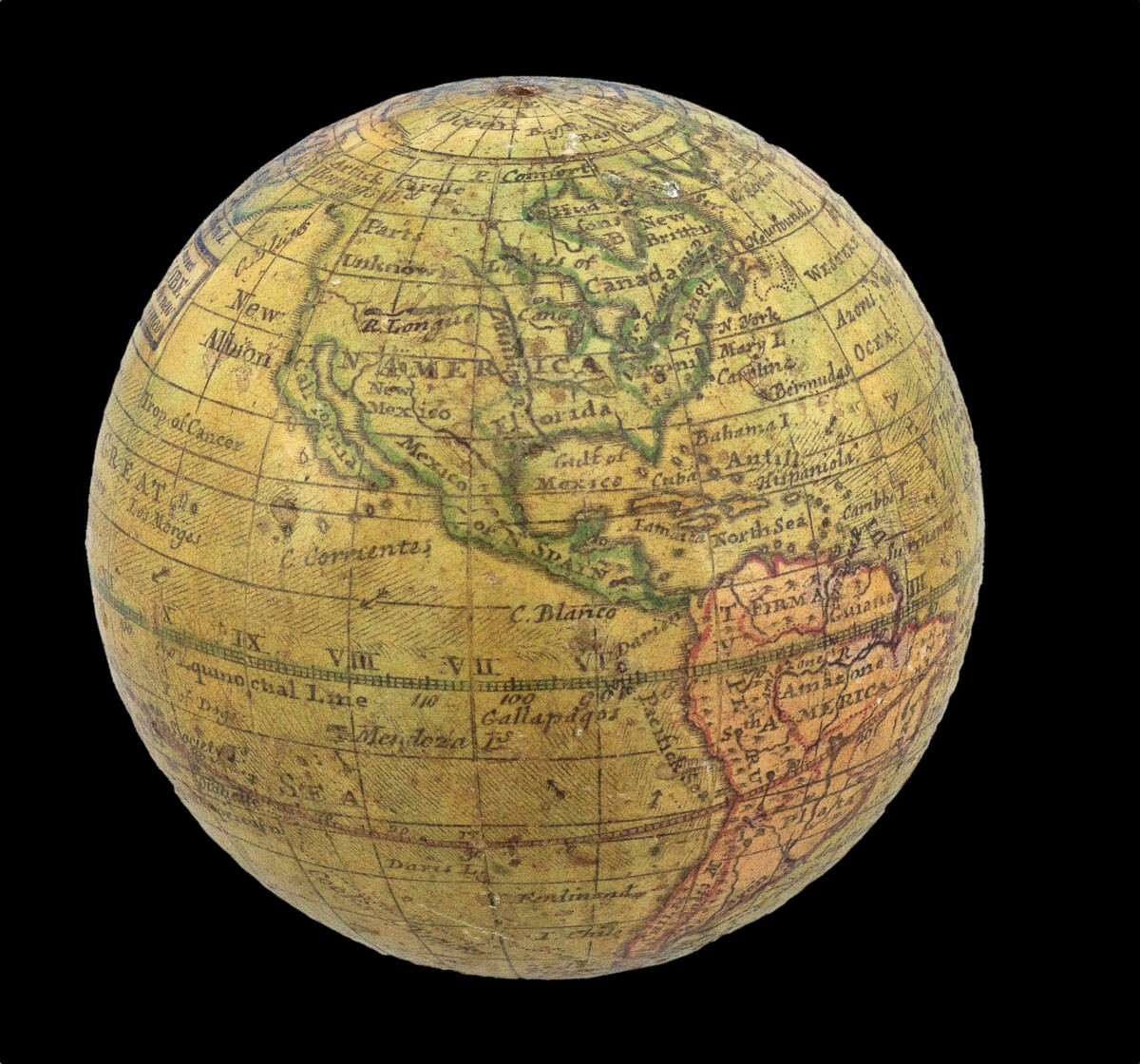 [ANONYMOUS after MOLL, Herman]. A Correct Globe with the new Discoveries. [and] A Correct Globe with ye New Constelations of Dr. Halley &c.