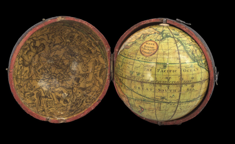 LANE, [Thomas after Nicholas LANE] [Pocket Globe] West. Bazaar, Soho Square London.