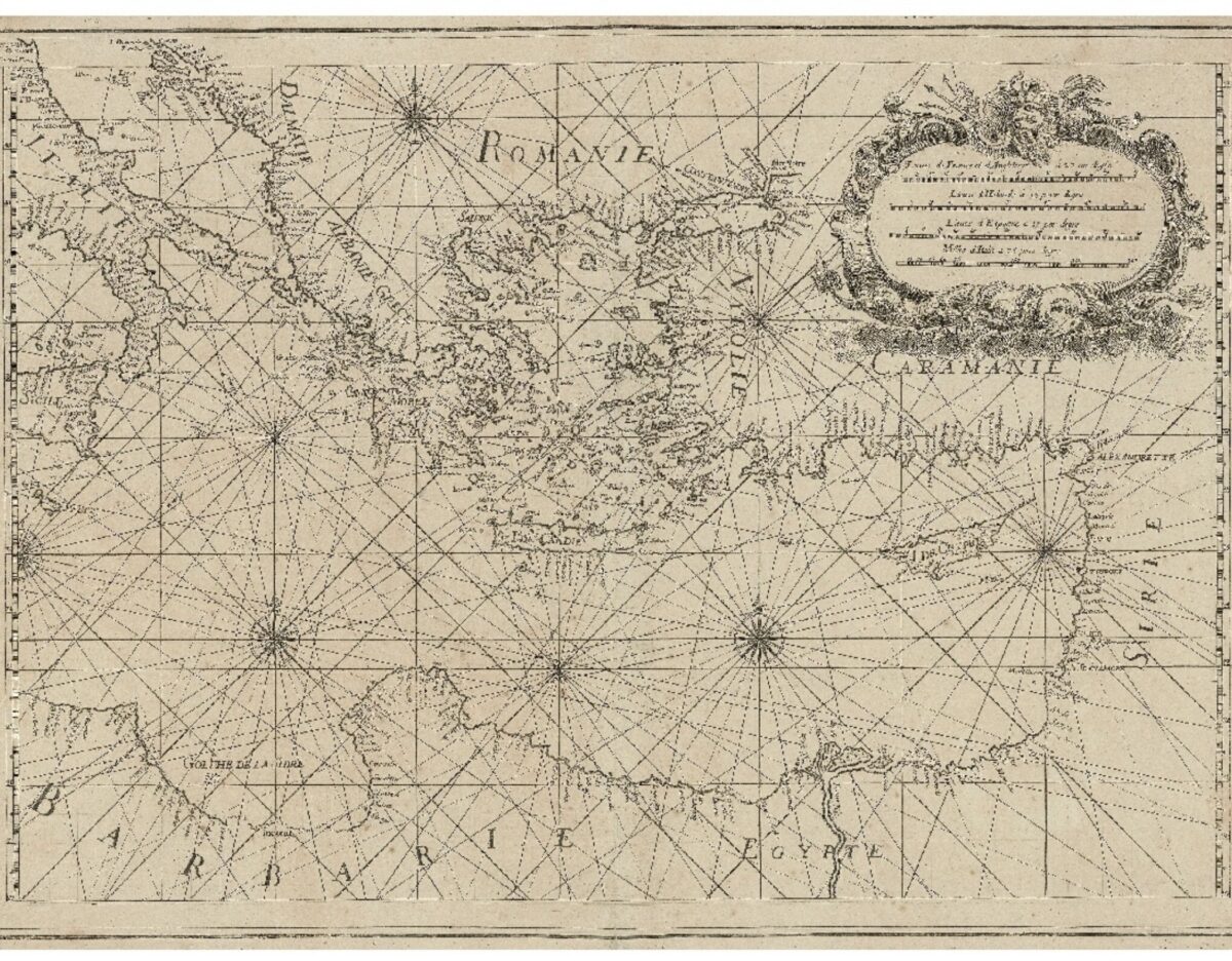 Rare chart of the Mediterranean - Image 3