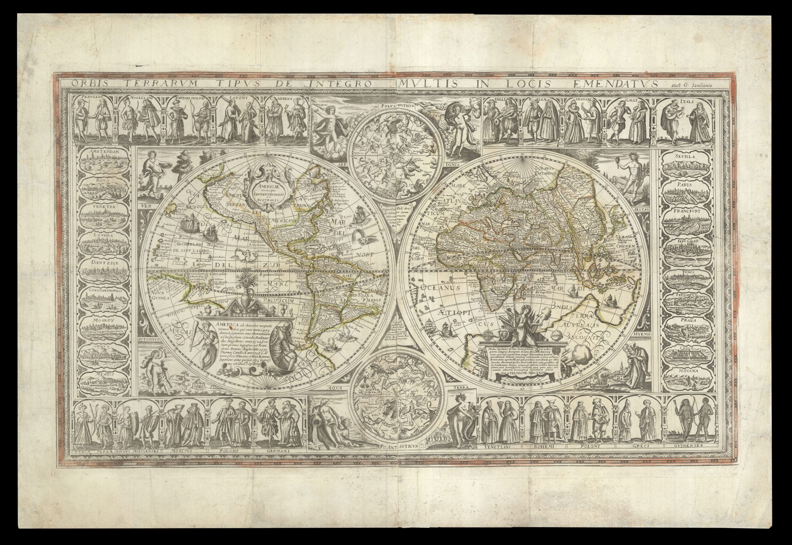 [ANONYMOUS after GEELKERCKEN, Nicoalas van] Orbis Terrarum Tipus de Integro Multis in Locis Emendatus