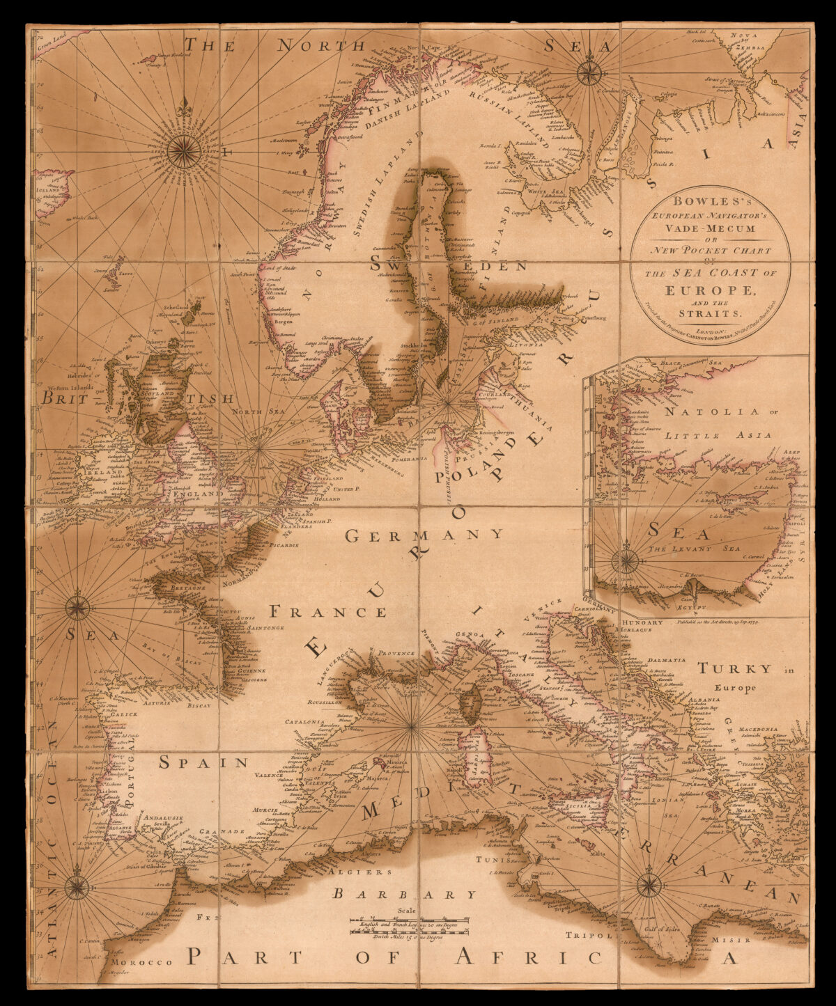 [LEA, Philip and Robert, MORDEN] Bowles's European Navigator Vade-Mecum