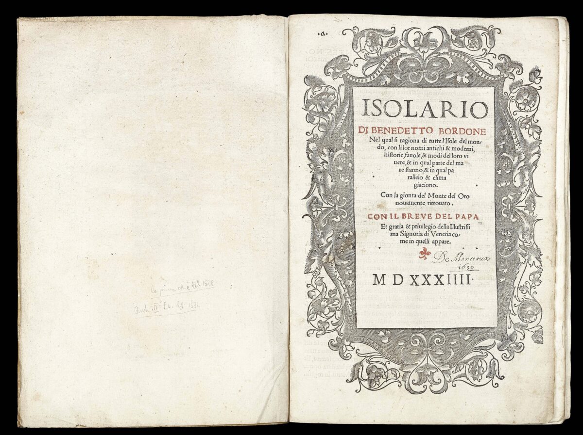 BORDONE, Benedetto di Isolario di Benedetto Bordone