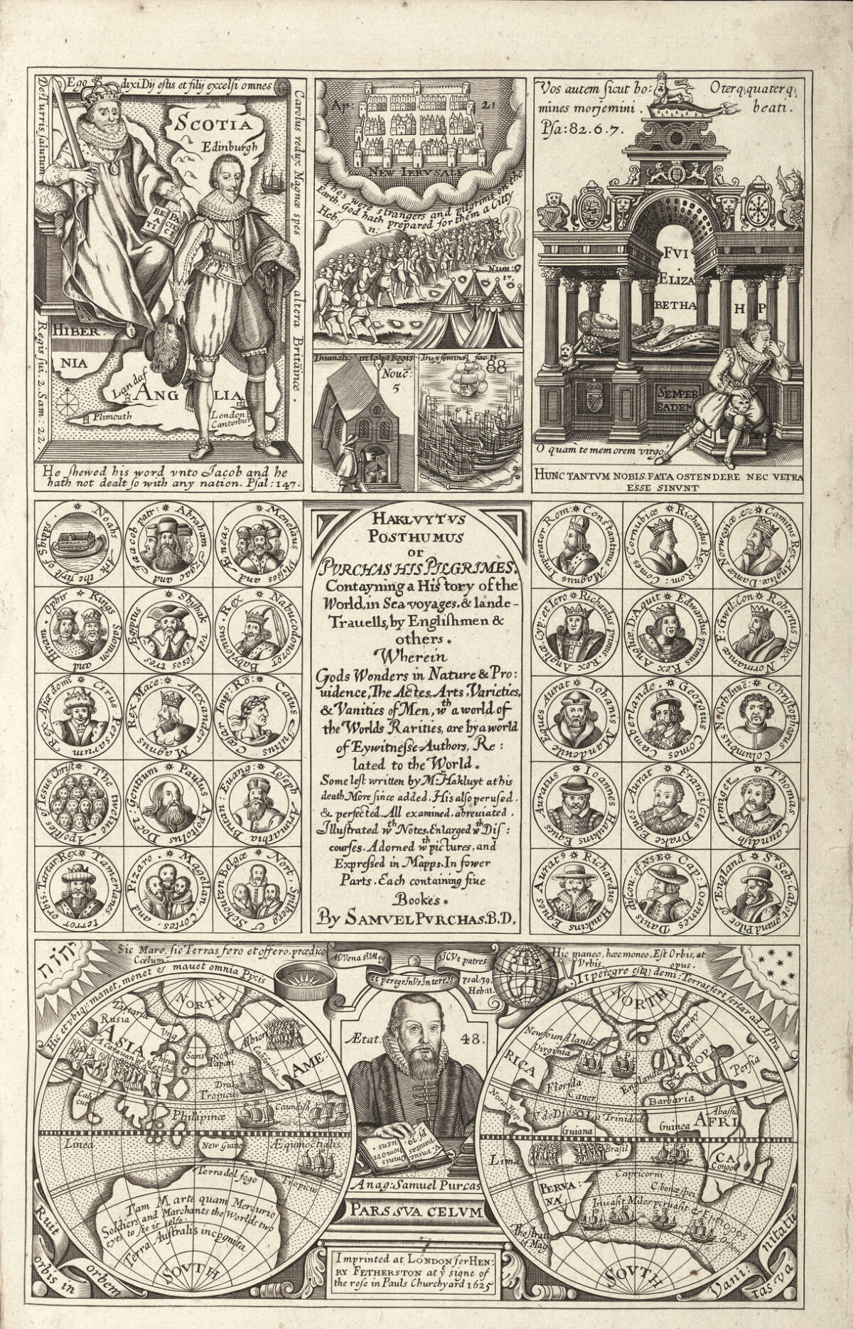 PURCHAS, Samuel Purchas his pilgrimes... [WITH] Purchas his pilgrimage. Or relations of the world and the religions observed in all ages and places.
