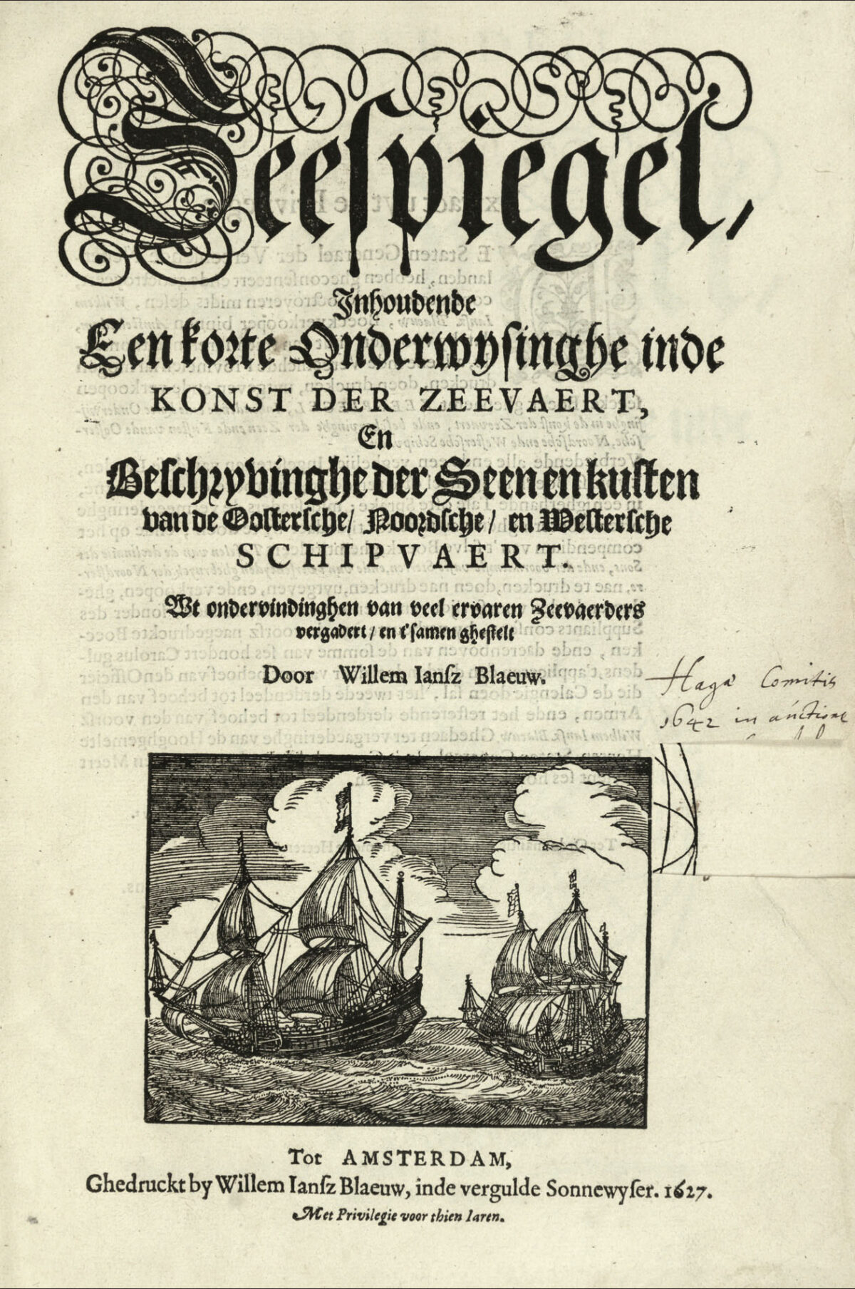 BLAEU, Willem Zeespiegel