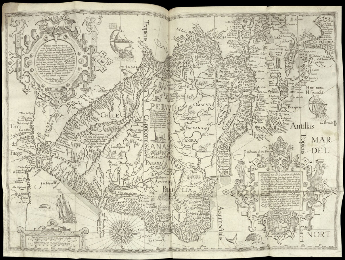LINSCHOTEN, Jan Huyghen Histoire de la navigation de Jean Hugues de Linschot Hollandois: aux Indes Orientales contenant diverses descriptions des lieux jusques à present descouverts par les Portugais: observations des coustumes & singularitez de delà, & autres declarations …
