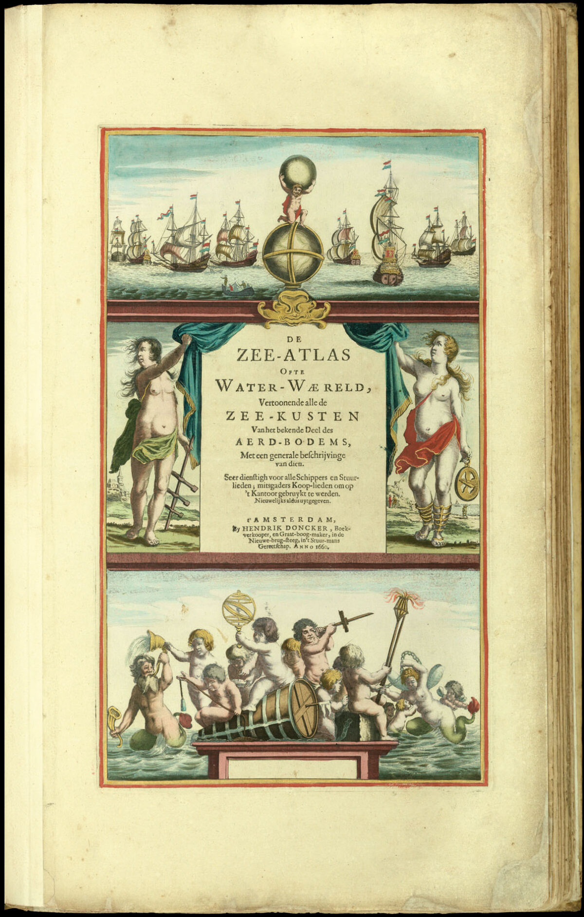 DONCKER, Hendrik De Zee-Atlas Ofte Water-Waereld