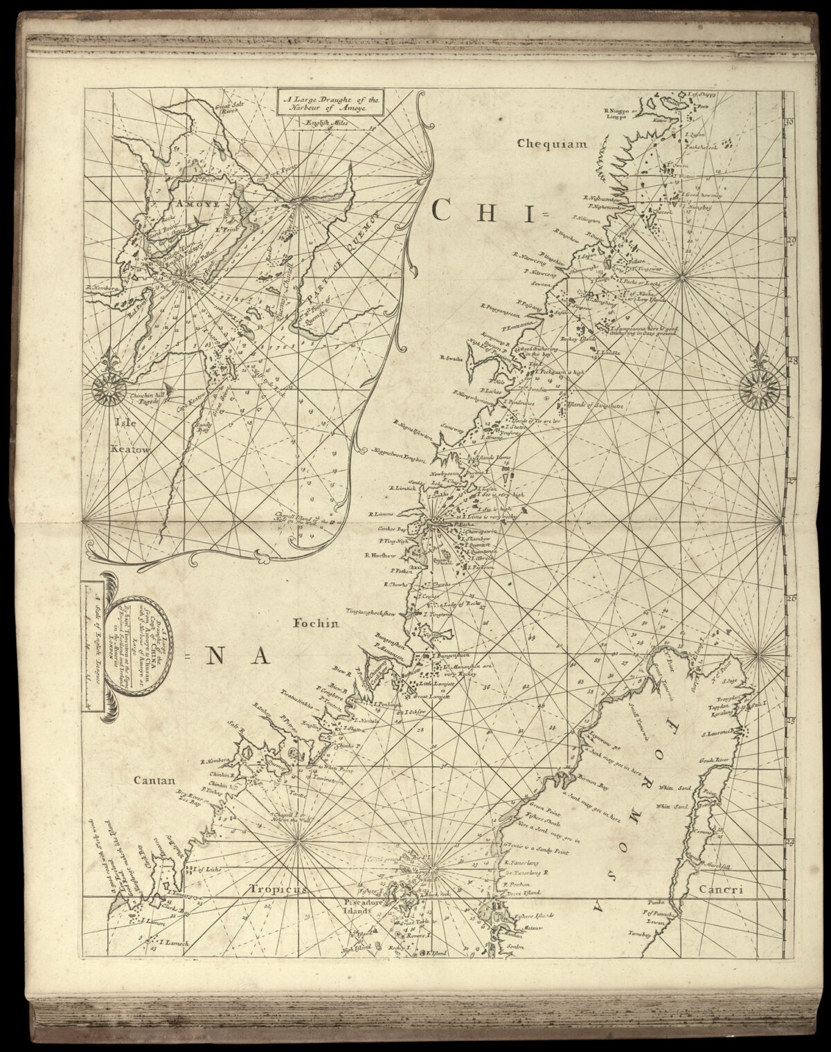 THORNTON, John The English Pilot. The Sixth [in ms on paste-down as issued] Book.