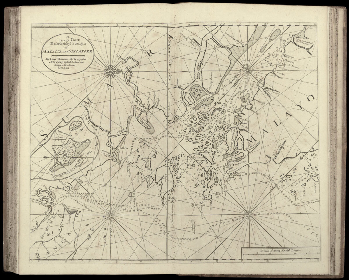 THORNTON, John The English Pilot. The Sixth [in ms on paste-down as issued] Book.