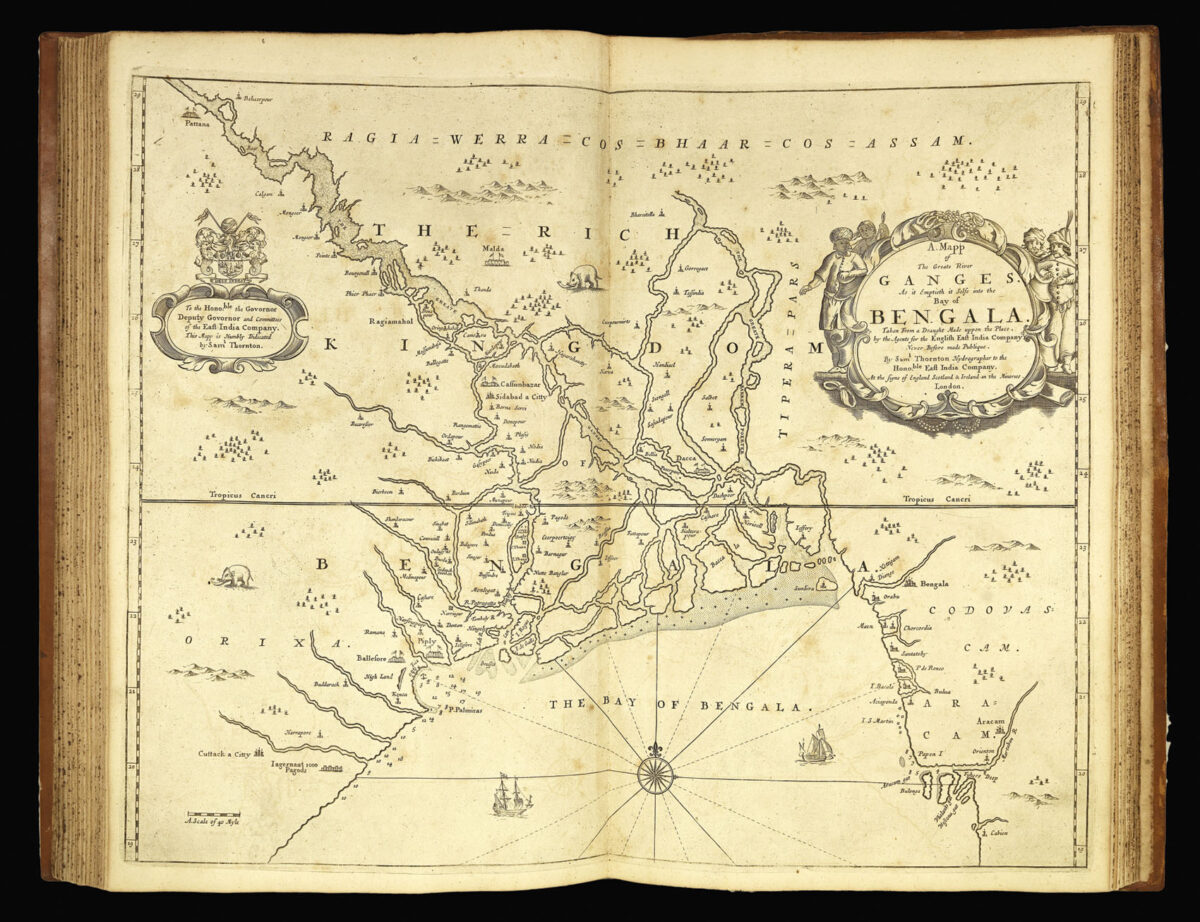 THORNTON, John The English Pilot. The Sixth [in ms on paste-down as issued] Book.
