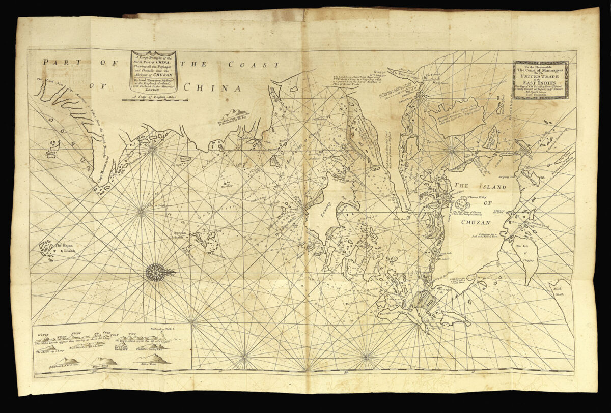 THORNTON, John The English Pilot. The Sixth [in ms on paste-down as issued] Book.