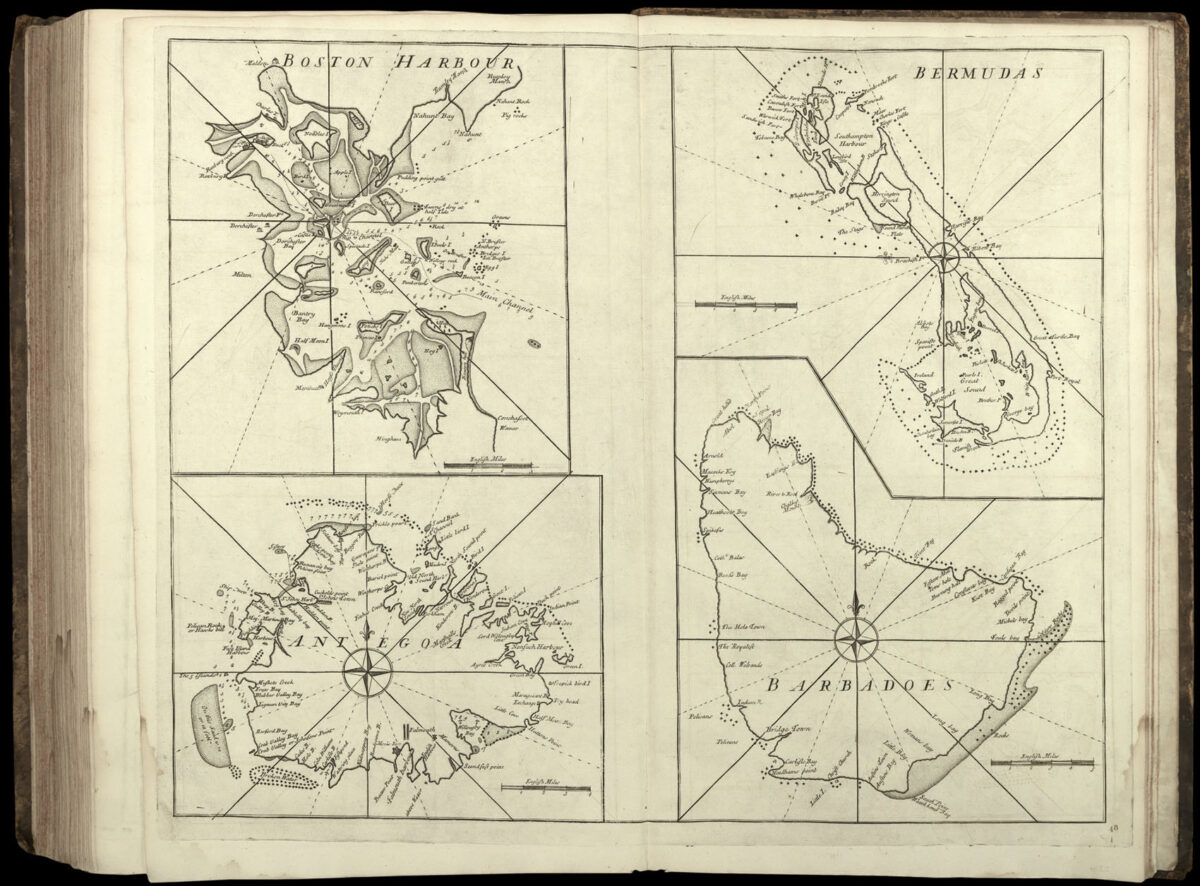CUTLER, [Nathaniel] and HALLEY, Edmund Atlas maritimus & commercialis,