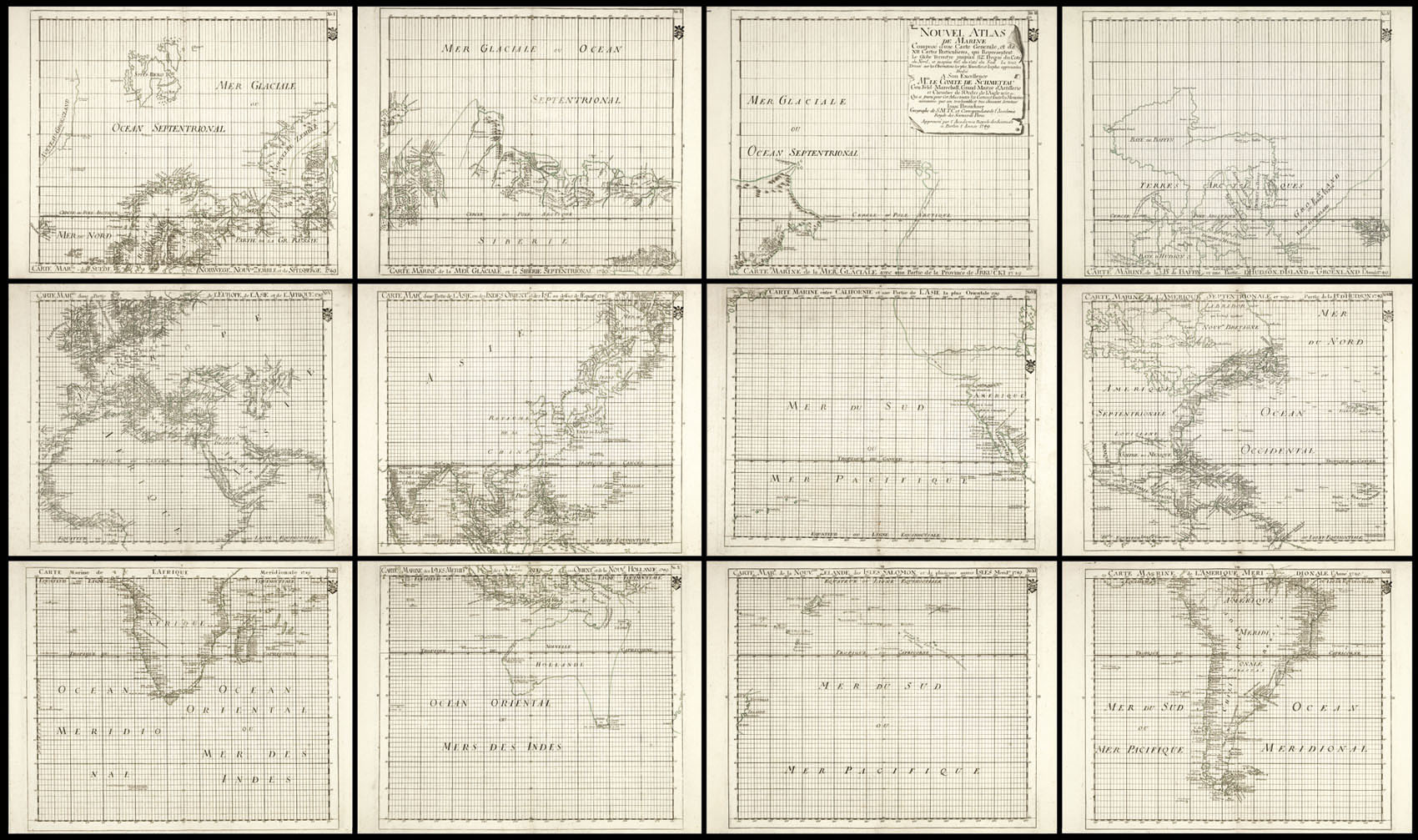 BROUCKNER, Isaac Nouvel Atlas de Marine