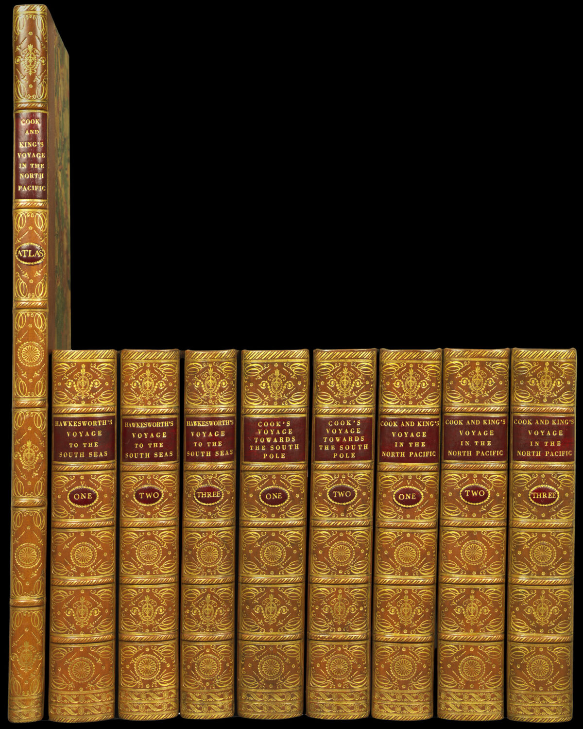 COOK, Captain James R.N., F.R.S. [Complete Set of the Official Accounts of His Three Voyages Round the World].