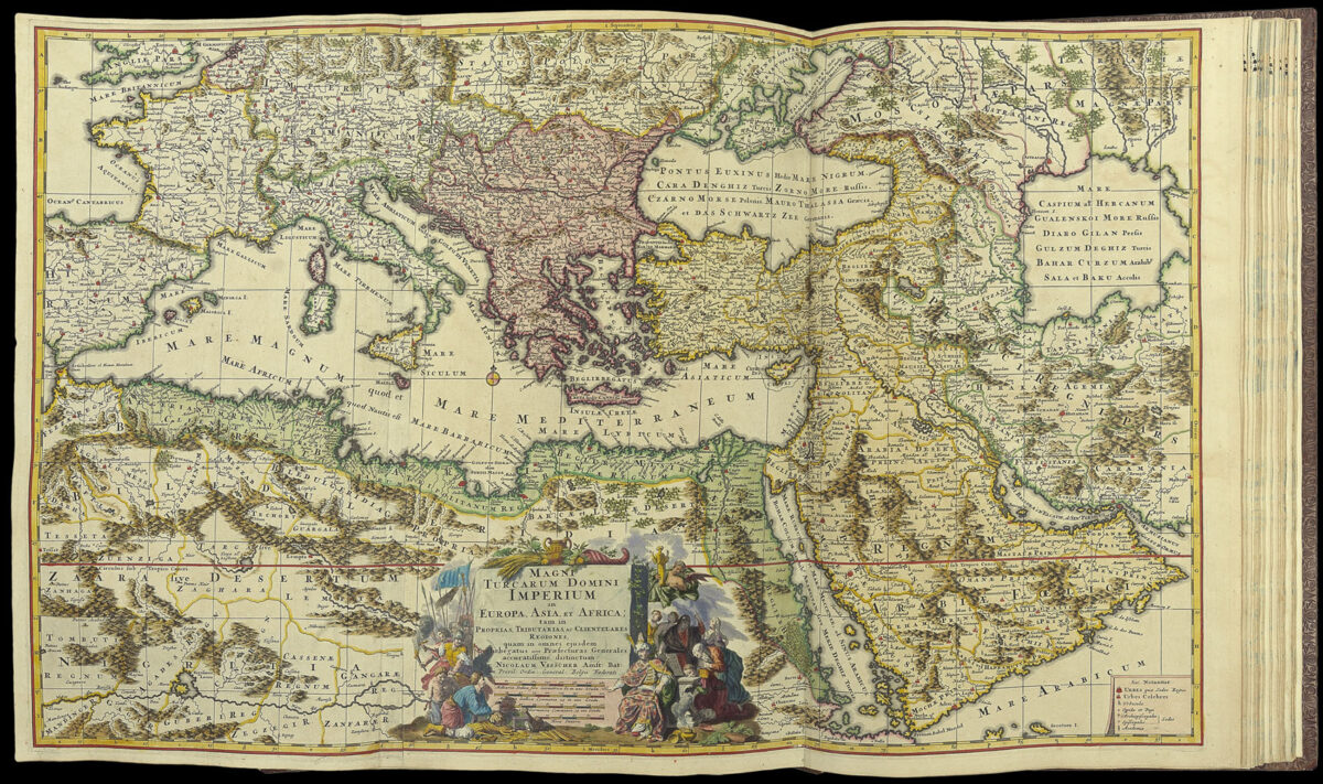 VISSCHER, Nicolas Atlas minor sive totius orbis terrarum contracta delineata.