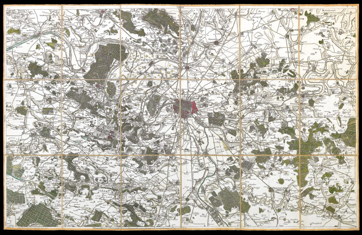 CASSINI de THURY, Cesar Francois Carte de France dite Carte de Cassini...