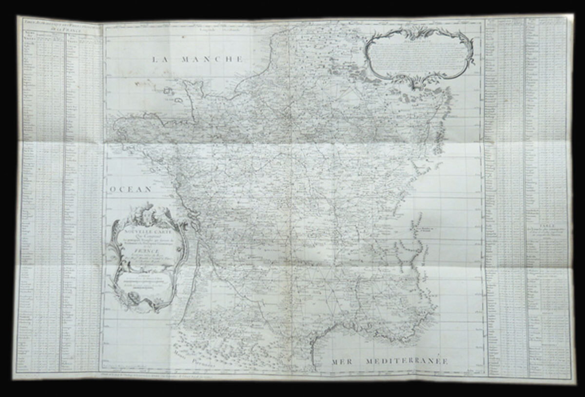 CASSINI de THURY, Cesar Francois Carte de France dite Carte de Cassini...