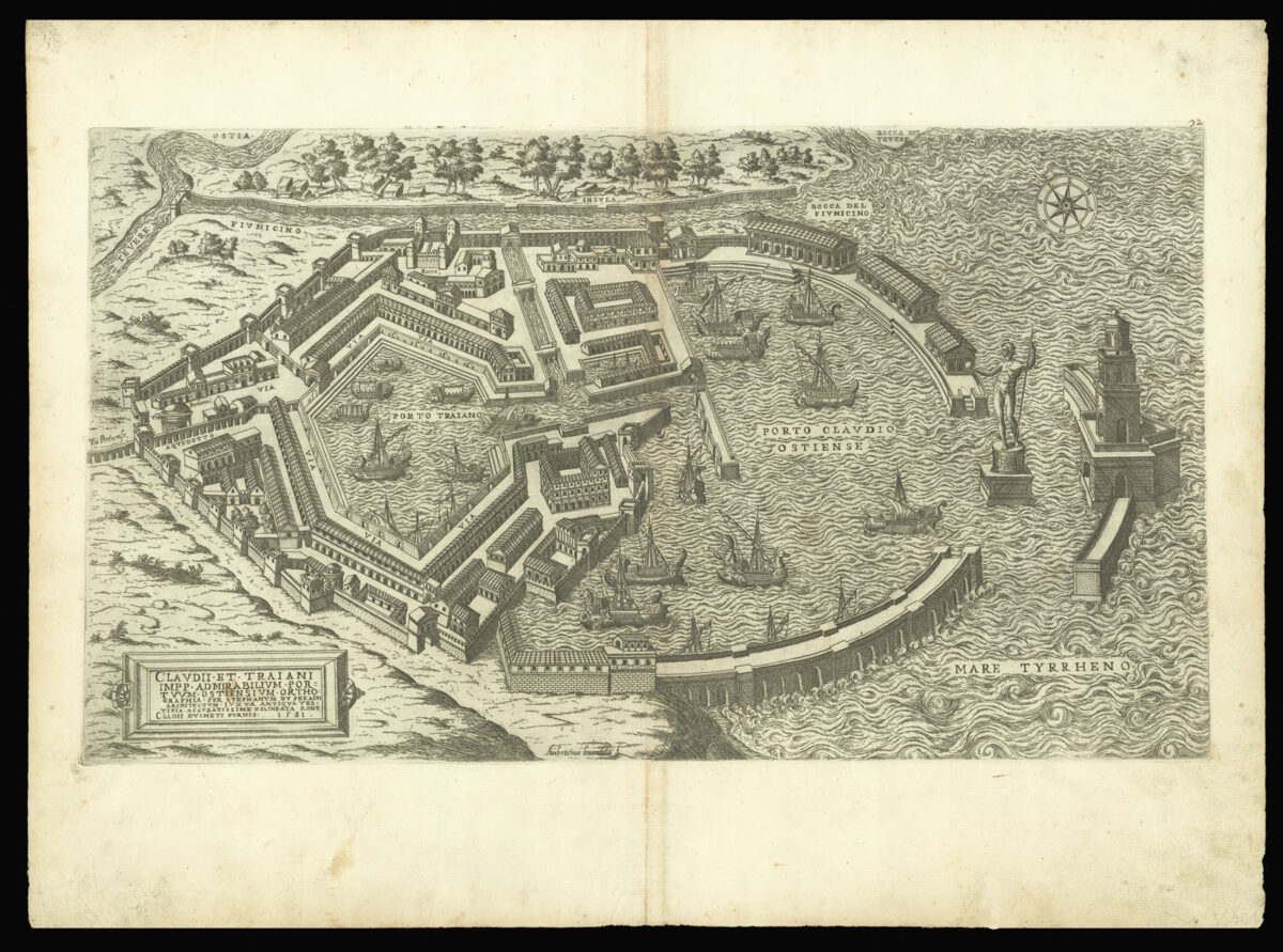 BRAMBILLA, Ambrogio Claudii et Traiani Impp. Admirabilium Portuum Ostiensium...