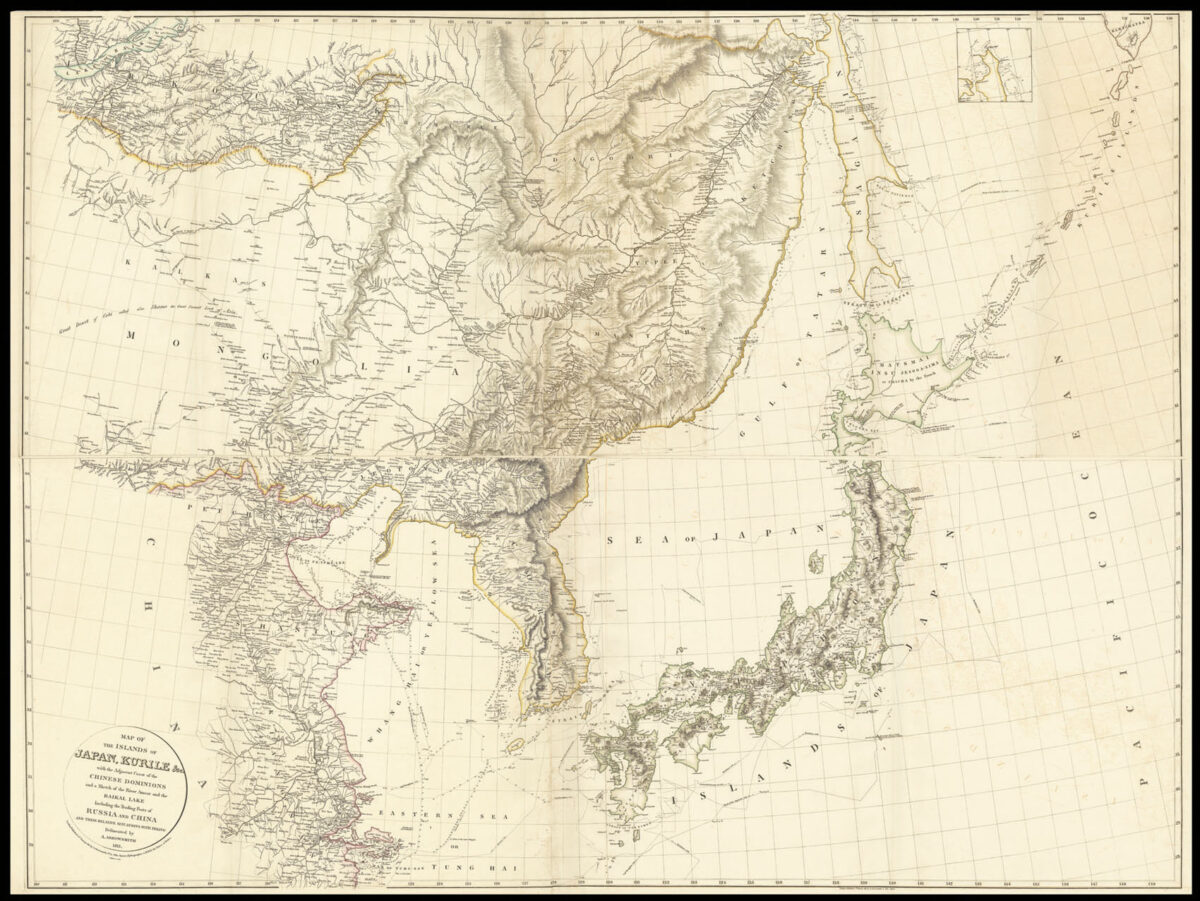 ARROWSMITH, Aaron. Map of the Island of Japan, Kurile &c.