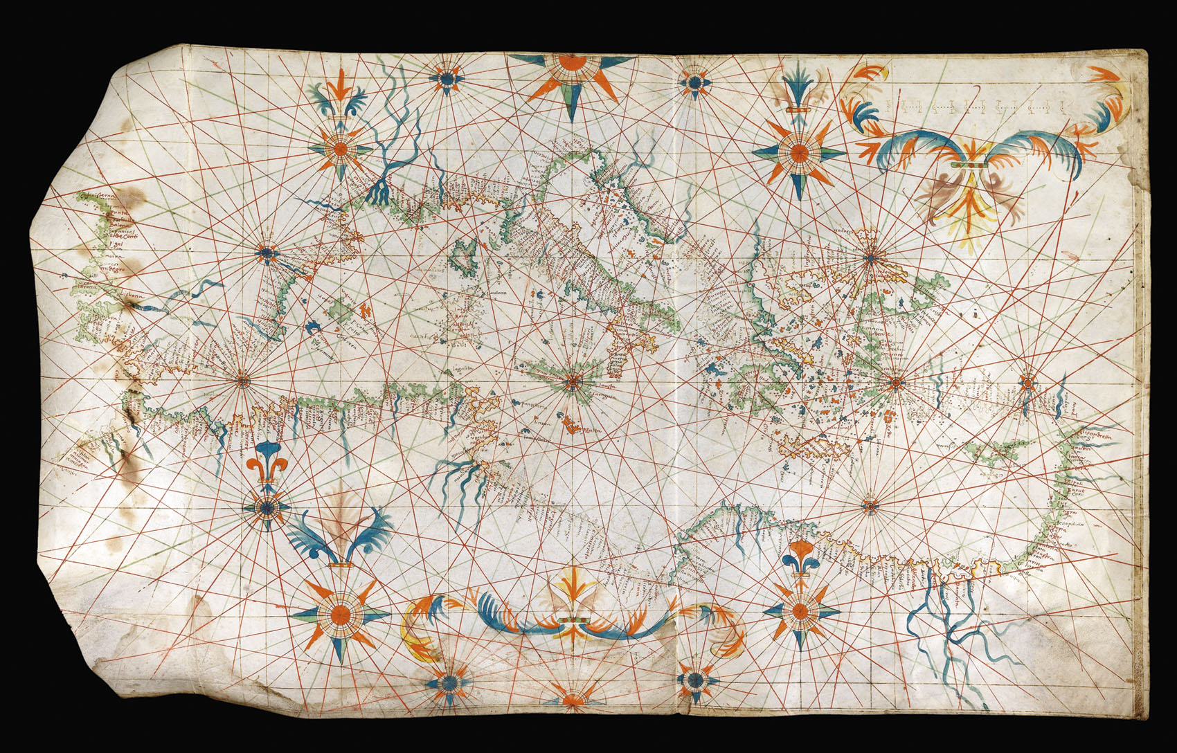 [?OLIVA] [Portolan chart].