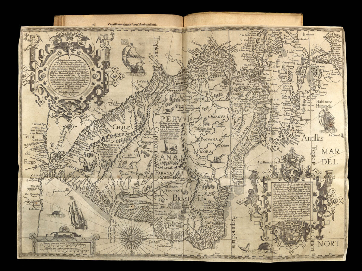 LINSCHOTEN, Jan Huyghen van Navigatio ac itinerarium Johannis Hugonis Linscotani in orientalem sive lusitanorum Indiam