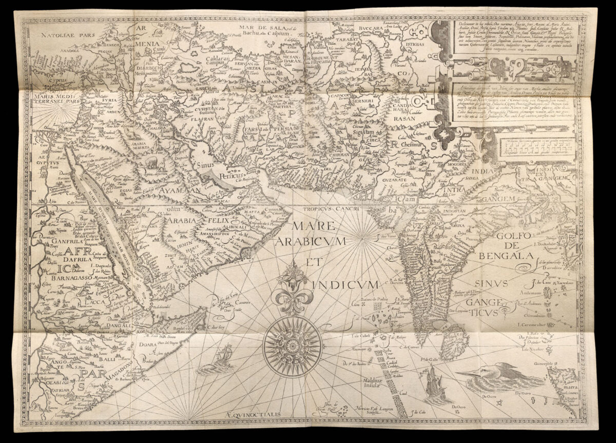 LINSCHOTEN, Jan Huyghen van Navigatio ac itinerarium Johannis Hugonis Linscotani in orientalem sive lusitanorum Indiam