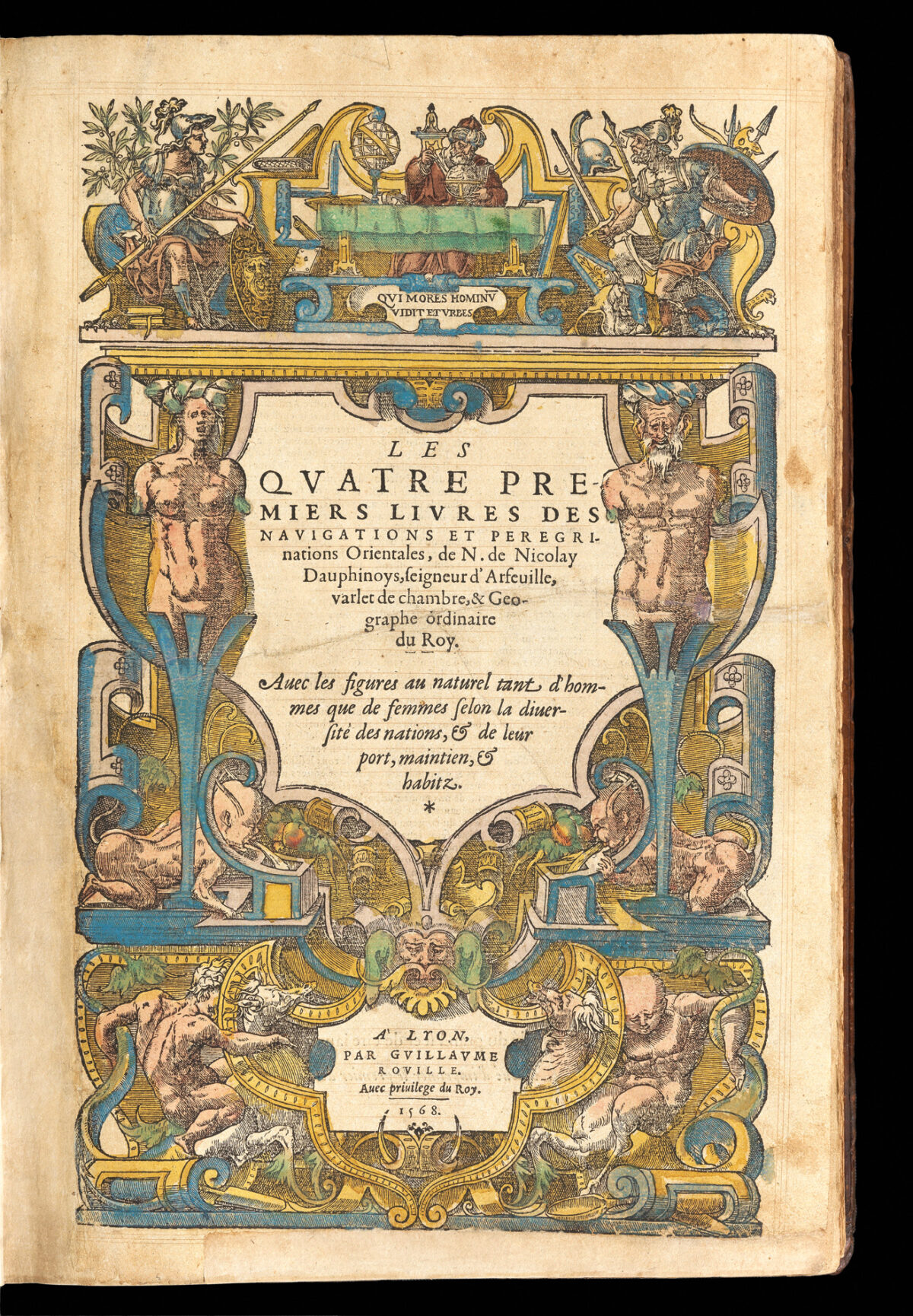 NICOLAY, Nicolas de, seigneur d'Arfeville. Les Quatre Premiers Livres des Navigations et Peregrinations Orientales.