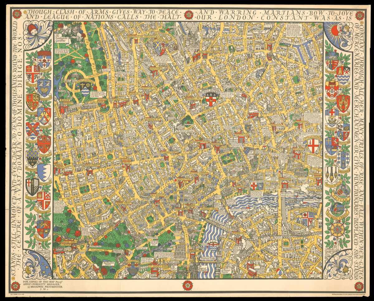 GILL, Macdonald [Map of Central London].