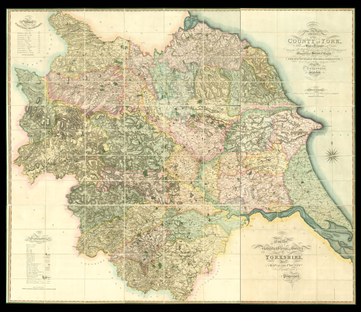 GREENWOOD, Christopher Map of the County of York,