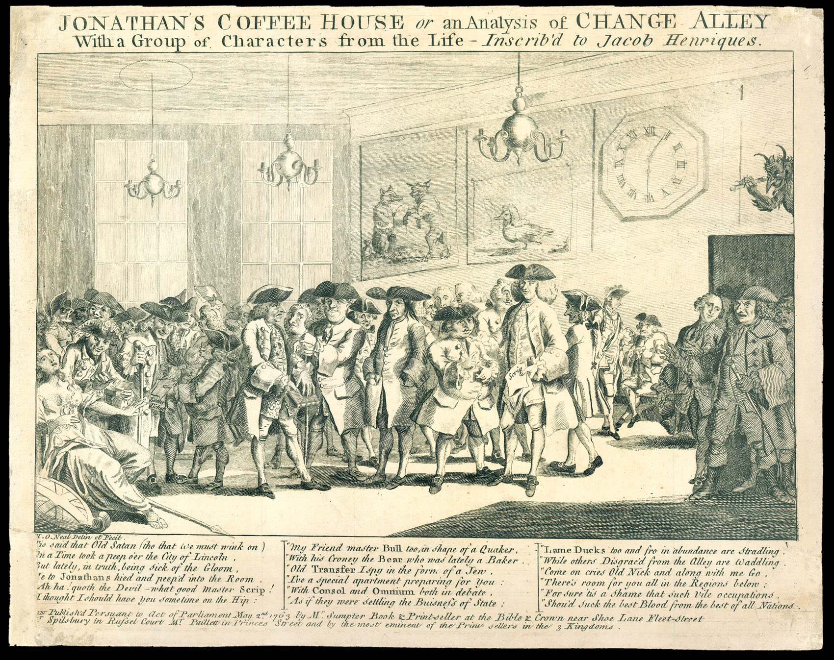 O'NEALE, Jeffereyes Hamett Jonathan's Coffee House or an Analysis of Change Alley.