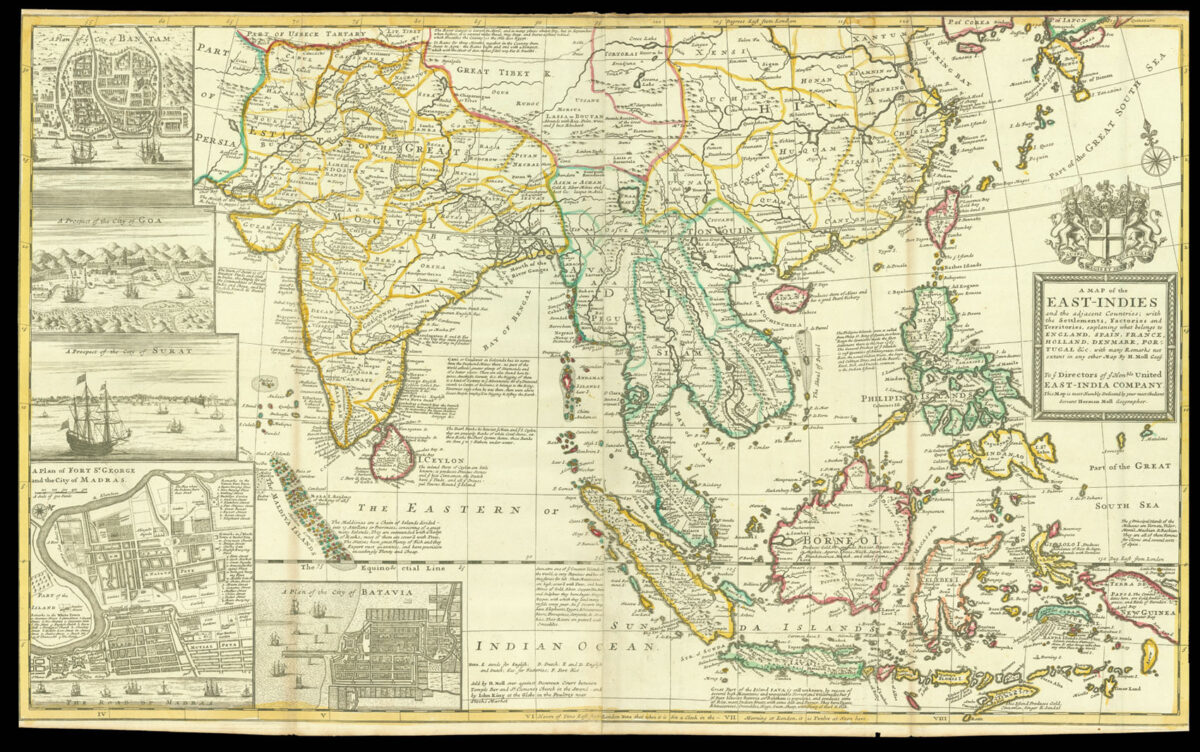 MOLL, Herman A Map of the East-Indies