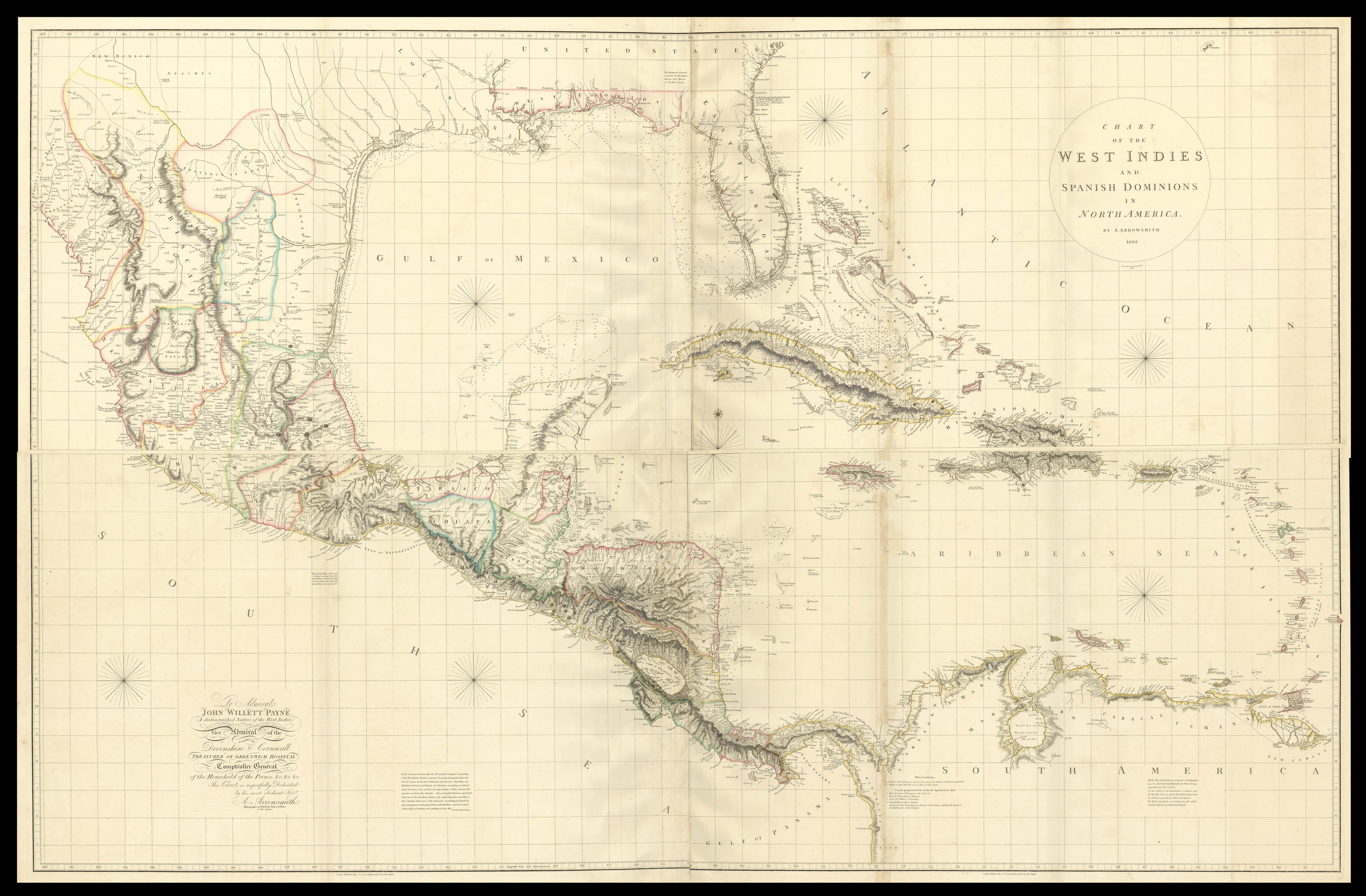 ARROWSMITH, Aaron Chart of the West Indies