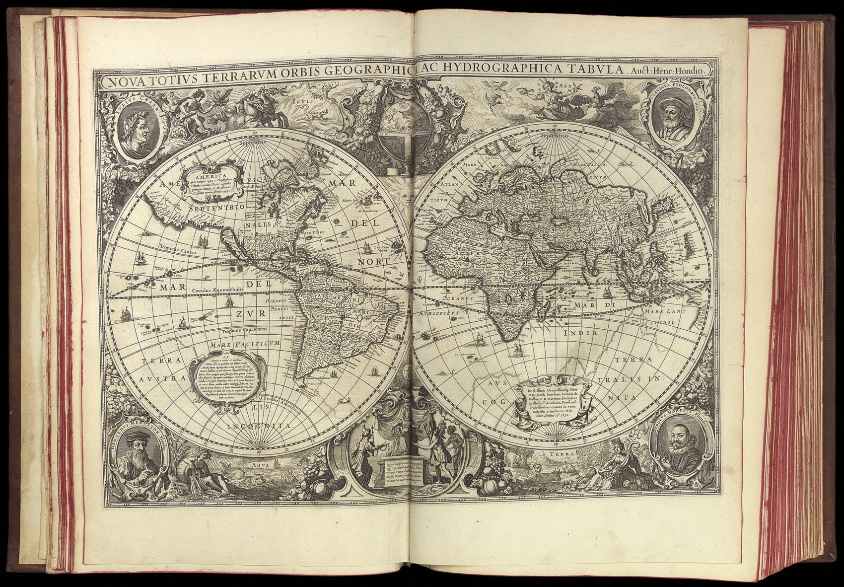 MERCATOR, Gerard; Henricus HONDIUS; Johannes JANSSONIUS Atlas