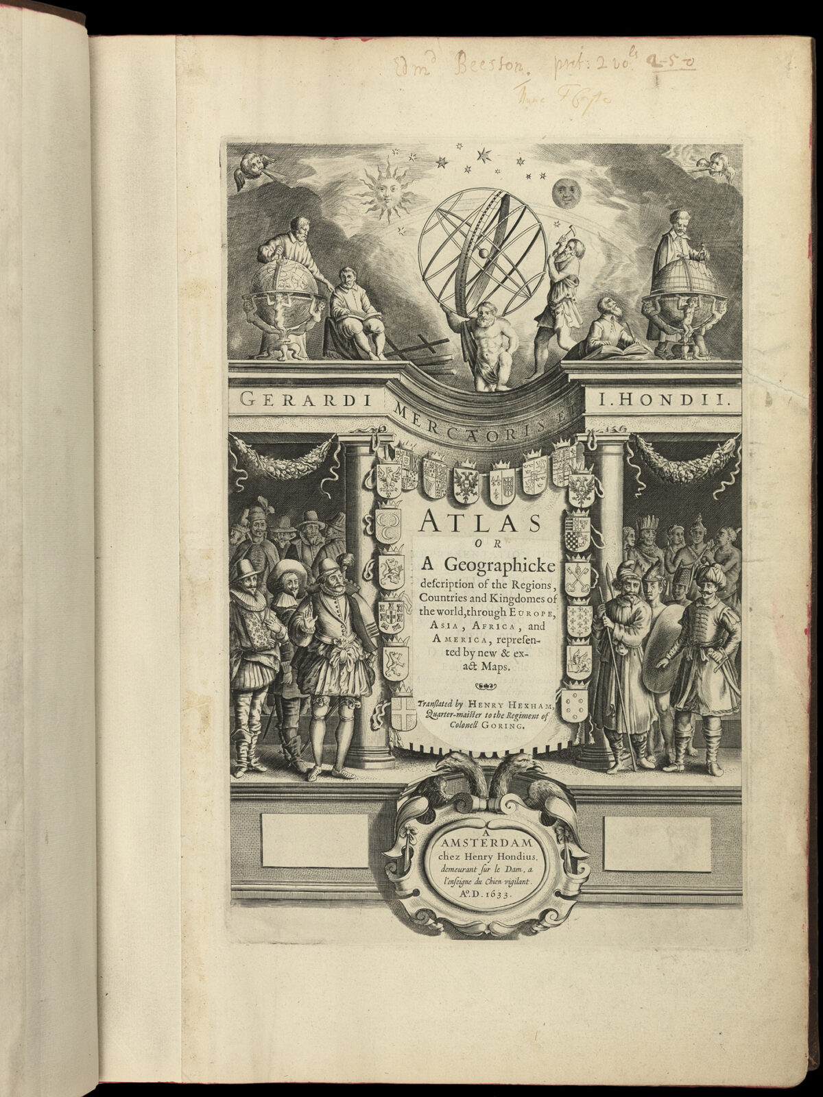 MERCATOR, Gerard; Henricus HONDIUS; Johannes JANSSONIUS Atlas