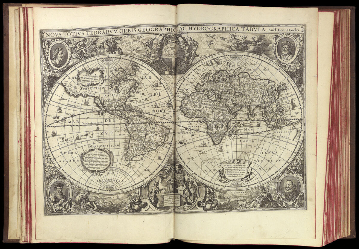 MERCATOR, Gerard; Henricus HONDIUS; and Johannes JANSSONIUS Atlas
