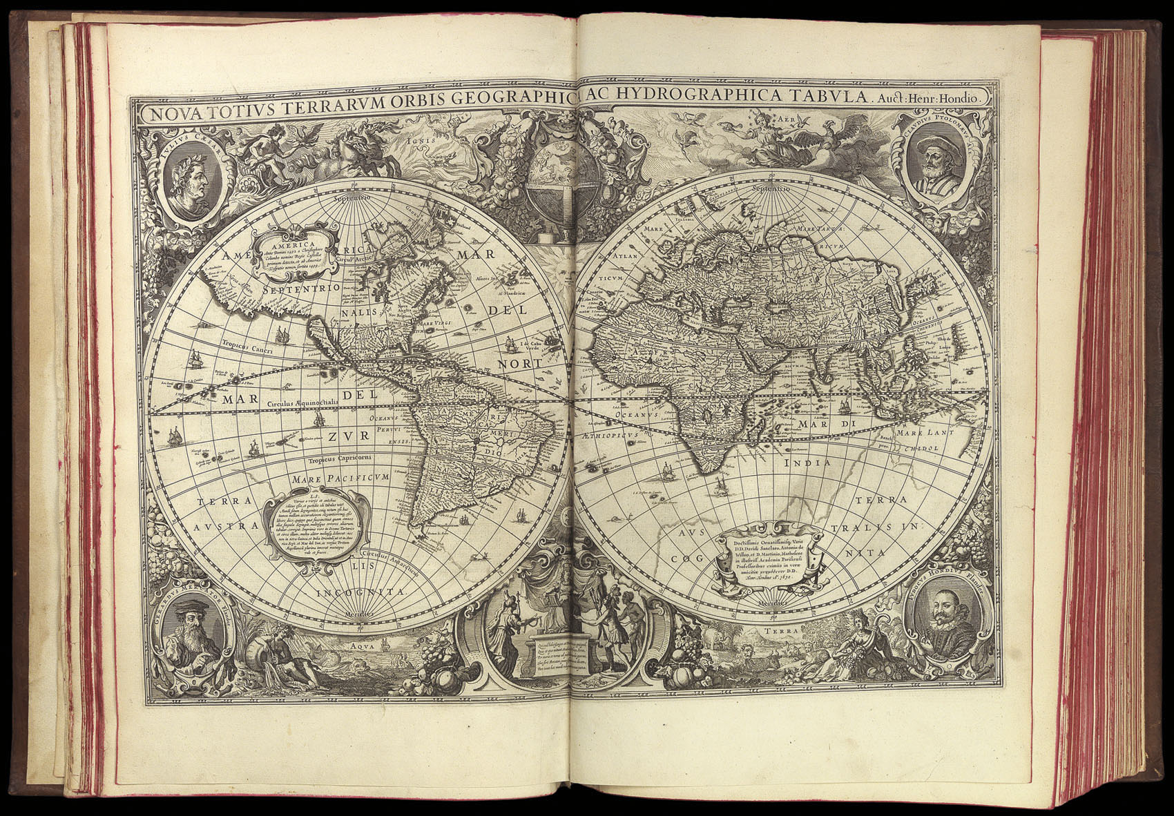 MERCATOR, Gerard; Henricus HONDIUS; and Johannes JANSSONIUS Atlas