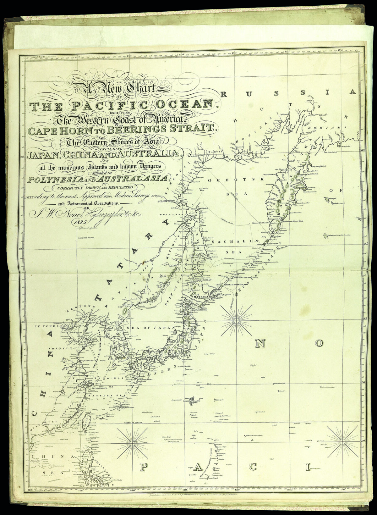 NORIE, J[ohn] W[illiam] A New Chart of the Pacific Ocean,