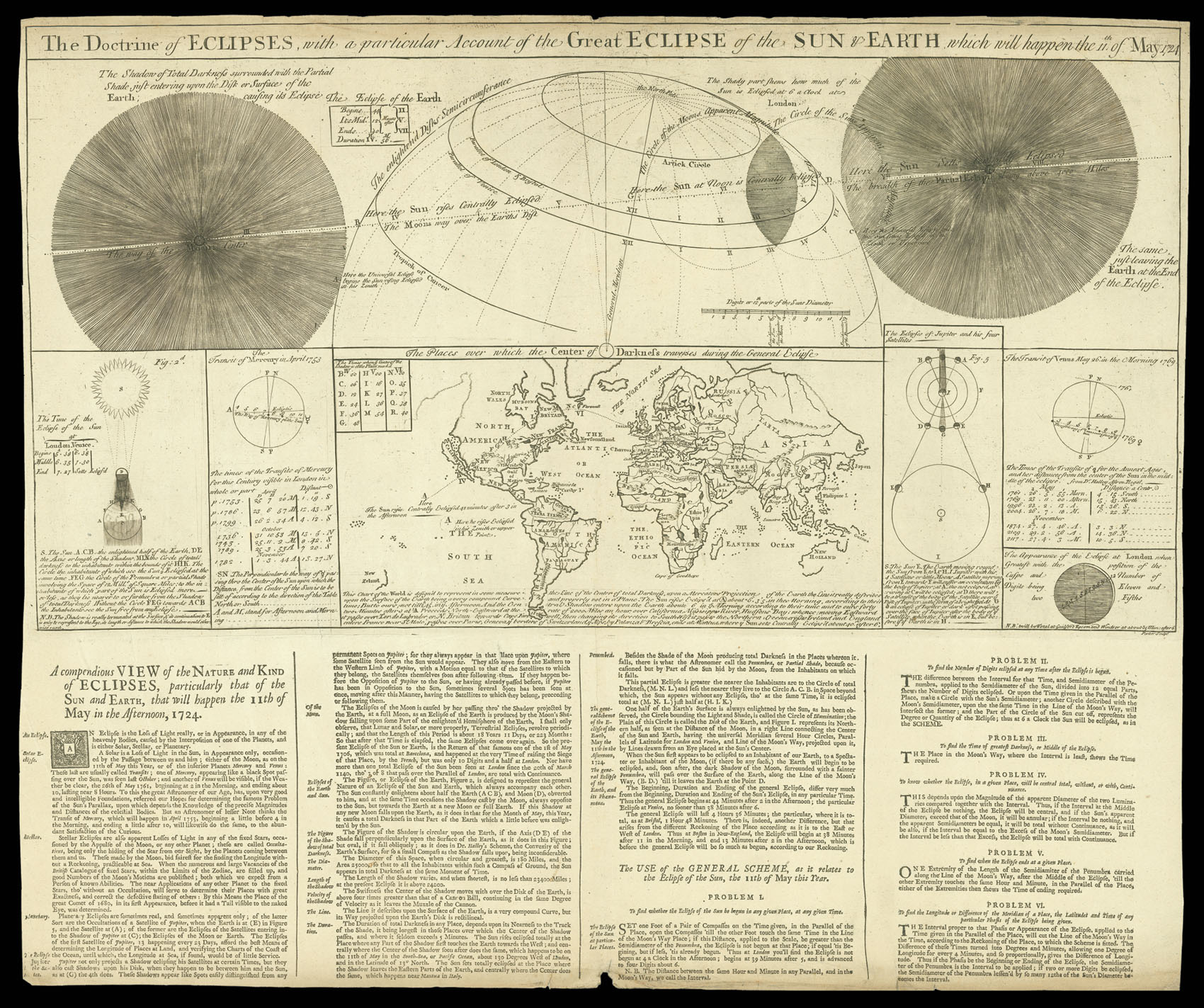 BOWLES, Thomas & BOWLES, John The Doctrine of Eclipses