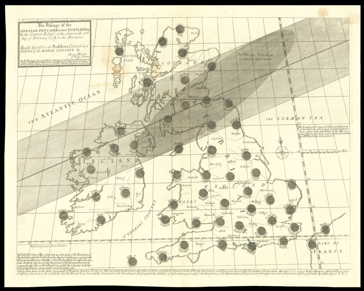 WRIGHT, Thomas The Passage of the Annular Penumbra over Scotland
