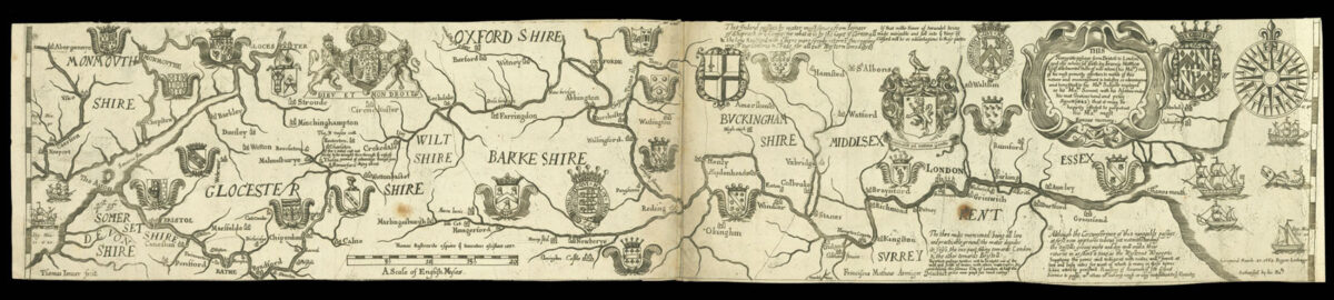 MATTHEW, Francis [Mathew] [Untitled map of the River Thames]