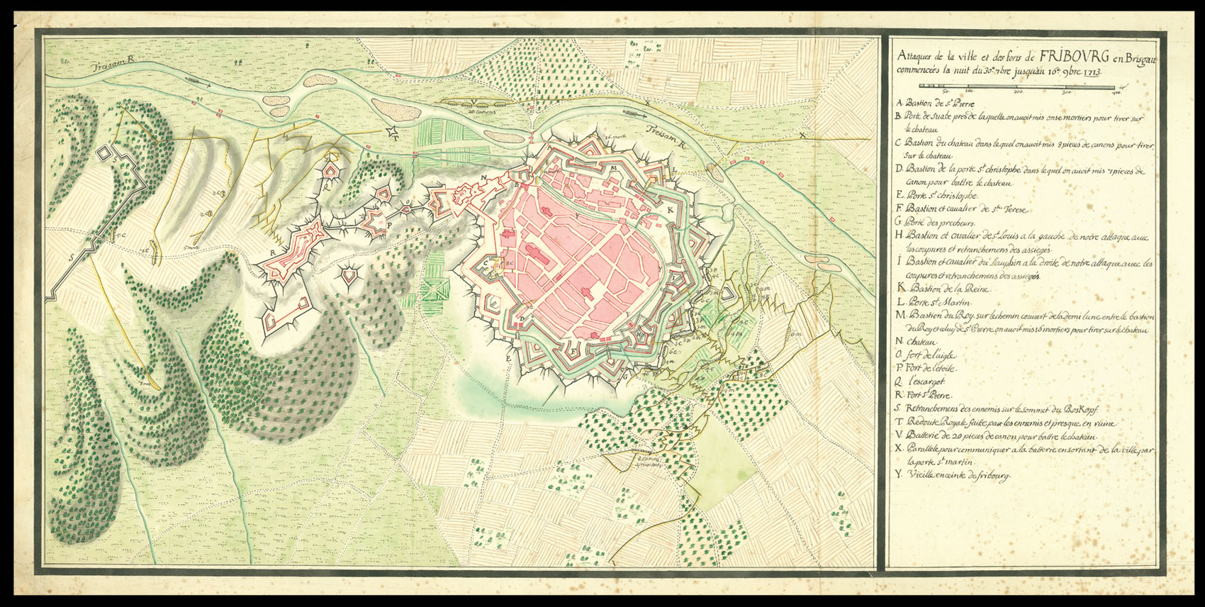 [Anonymous] Attaques de la ville et des forts de Fribourg