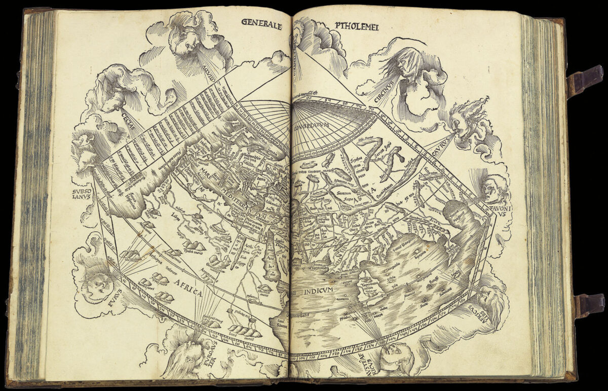 PTOLEMAEUS, Claudius; and Martin WALDSEEMULLER Geographiae opus novissima traductione a Grecorum archetypis castigatissime pressum.