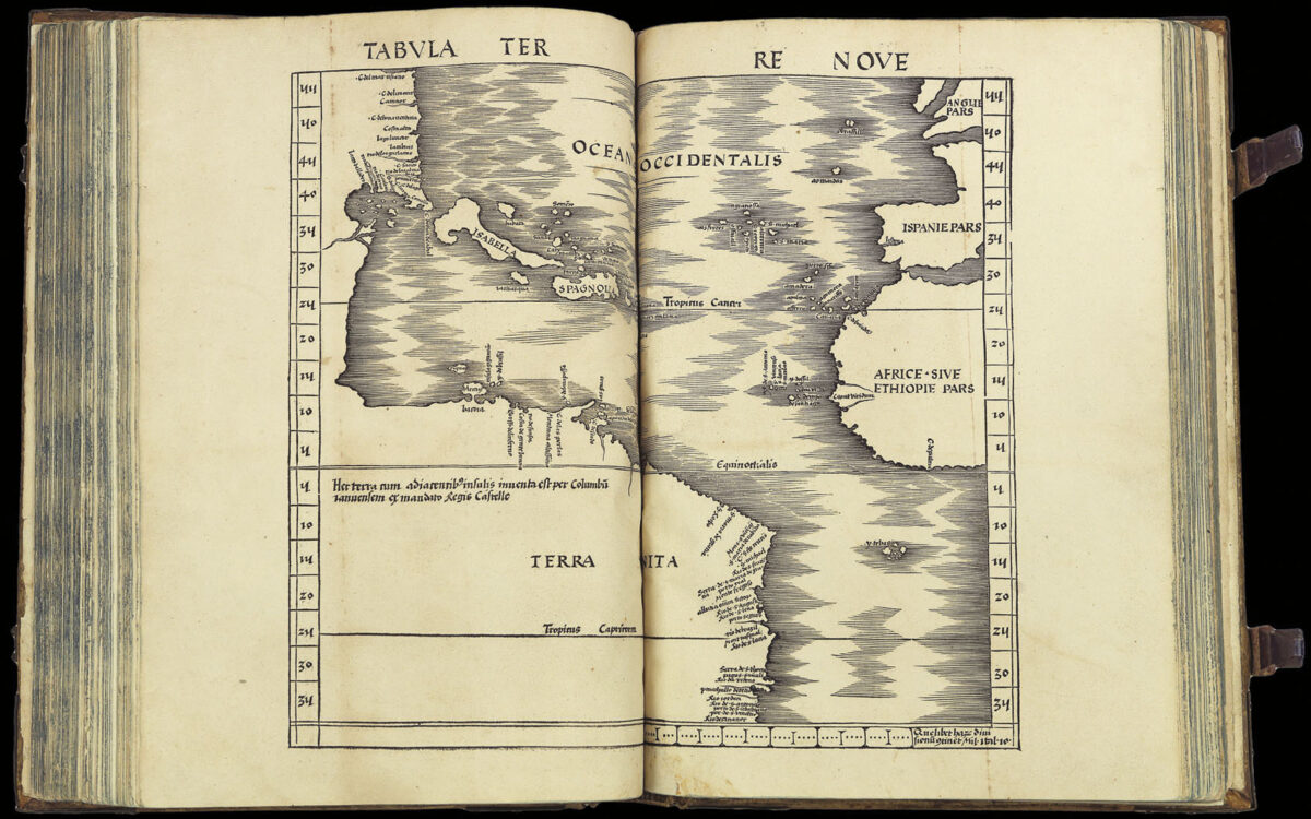 PTOLEMAEUS, Claudius; and Martin WALDSEEMULLER Geographiae opus novissima traductione a Grecorum archetypis castigatissime pressum.
