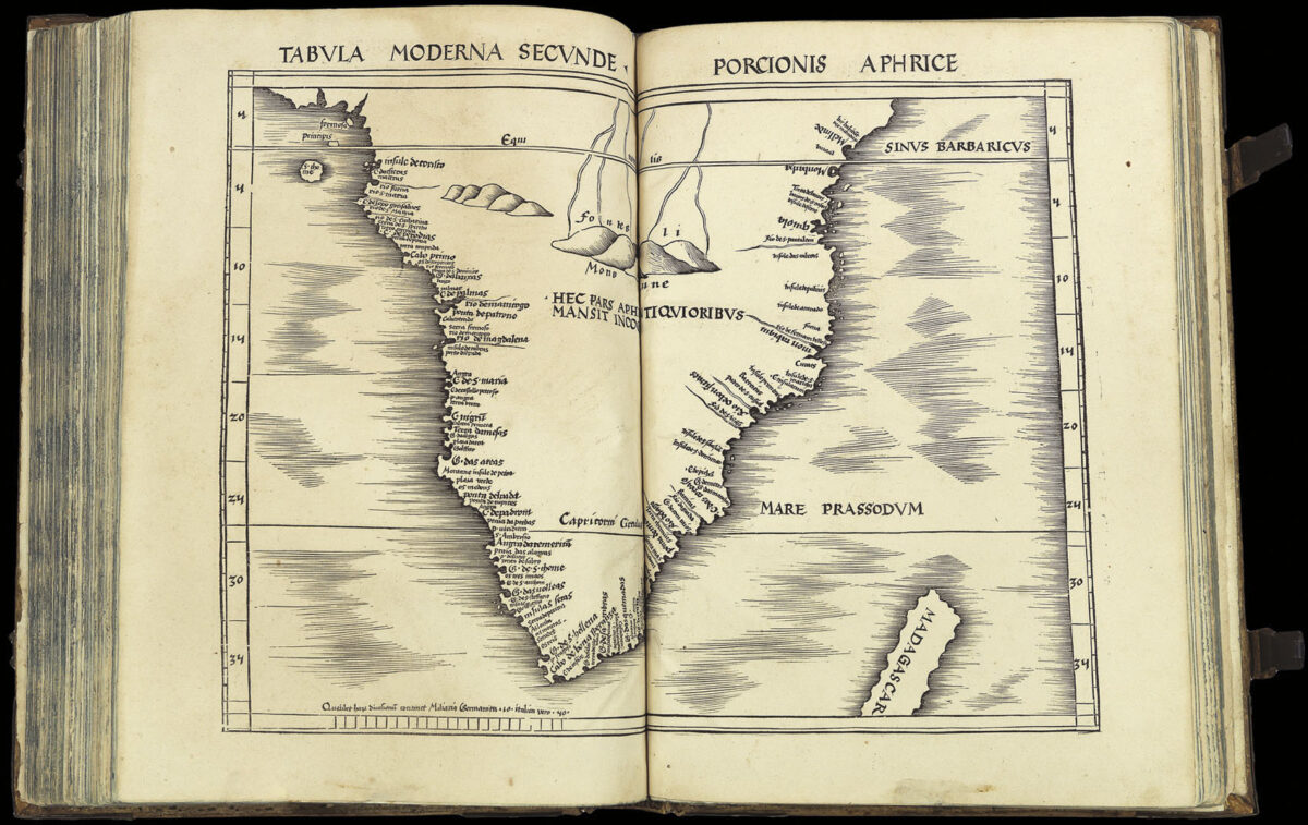 PTOLEMAEUS, Claudius; and Martin WALDSEEMULLER Geographiae opus novissima traductione a Grecorum archetypis castigatissime pressum.