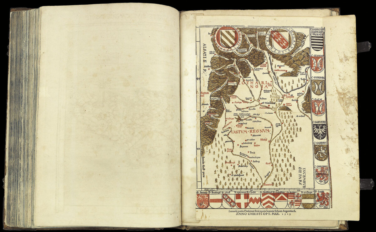 PTOLEMAEUS, Claudius; and Martin WALDSEEMULLER Geographiae opus novissima traductione a Grecorum archetypis castigatissime pressum.