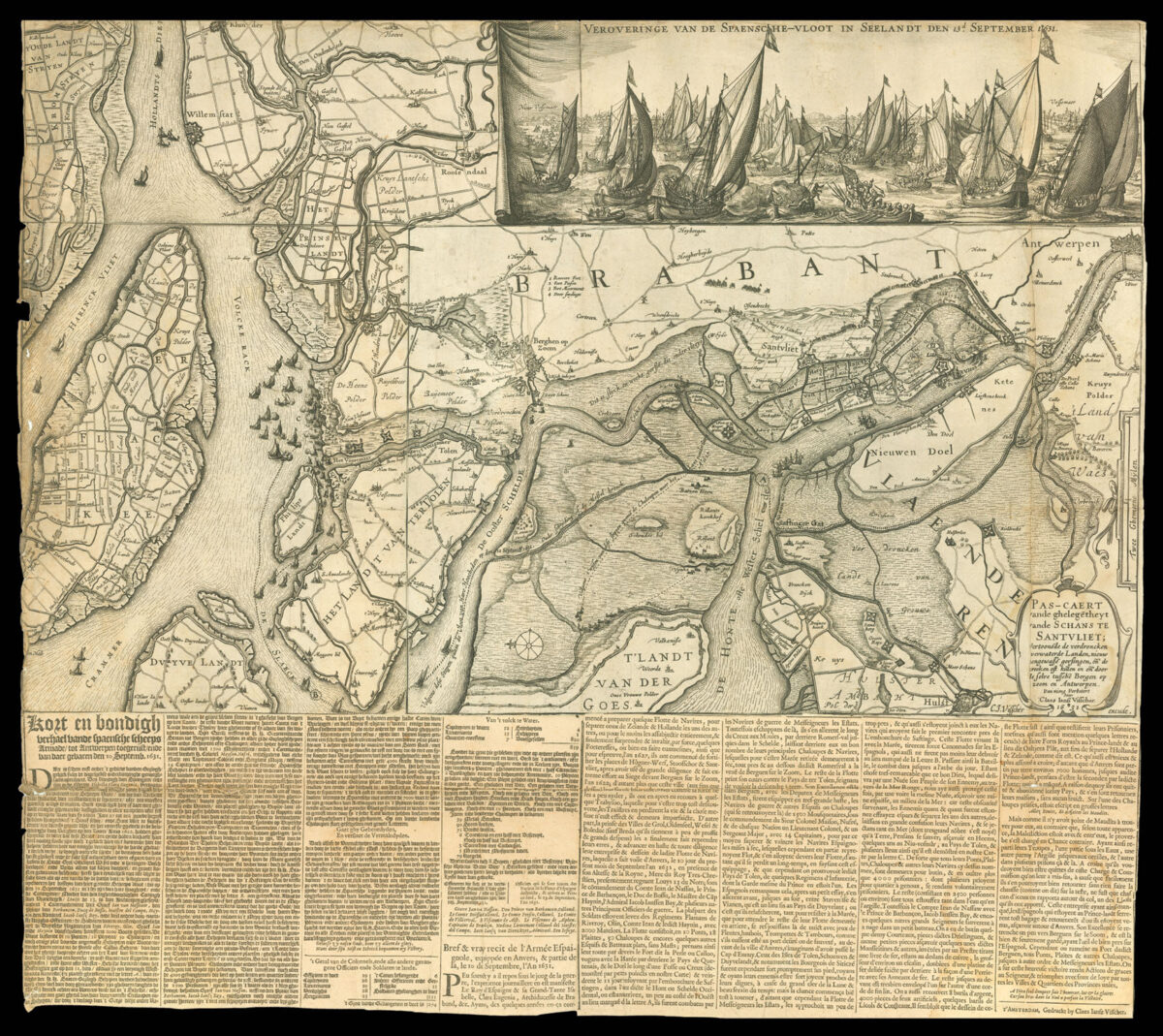 VISSCHER, Claes Jansz Pascaert vande ghelegēntheyt vande Schans te Santvliet