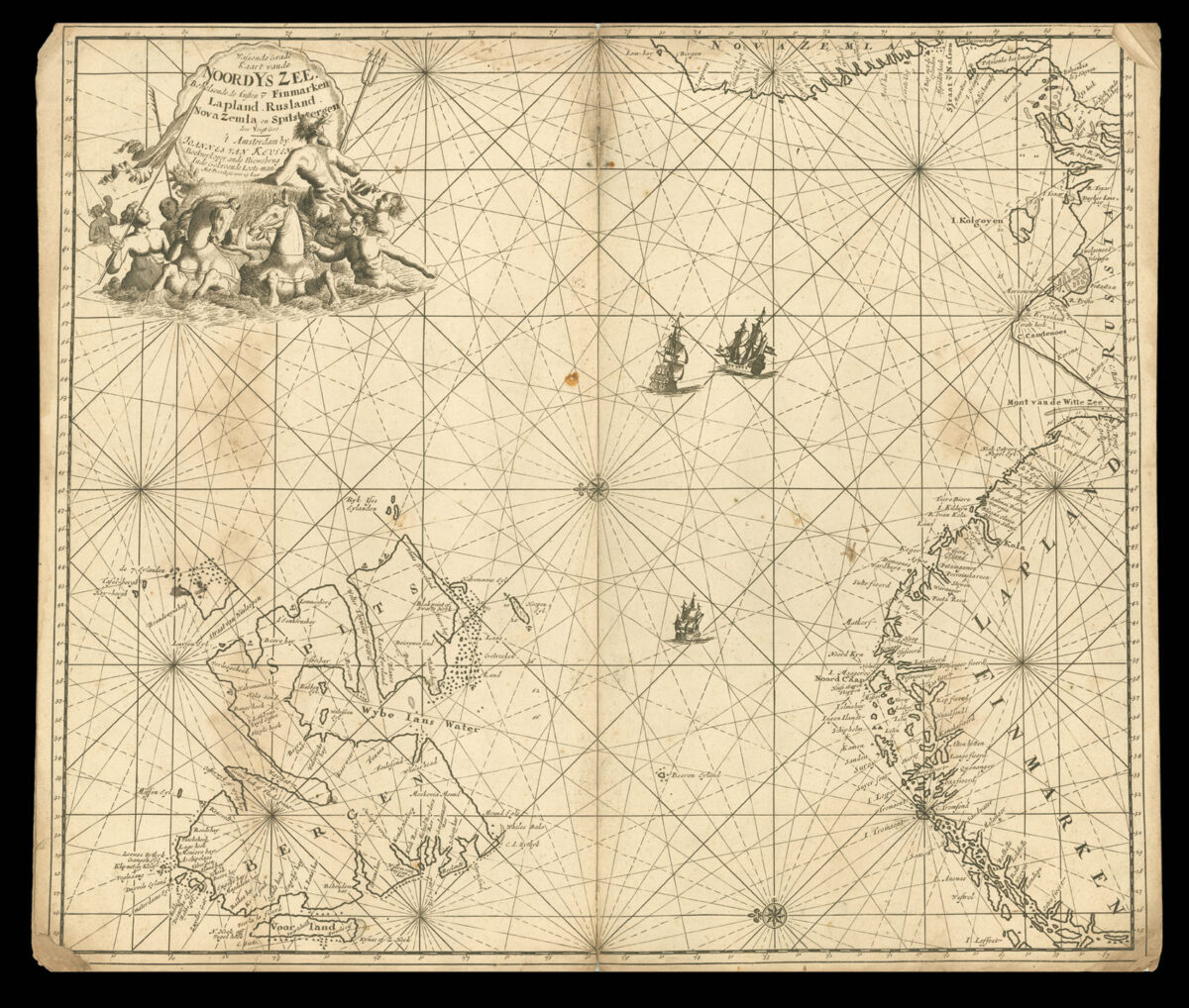 KEULEN, Johannes van [Untitled 'chart-book' assembled to order, containing three charts]