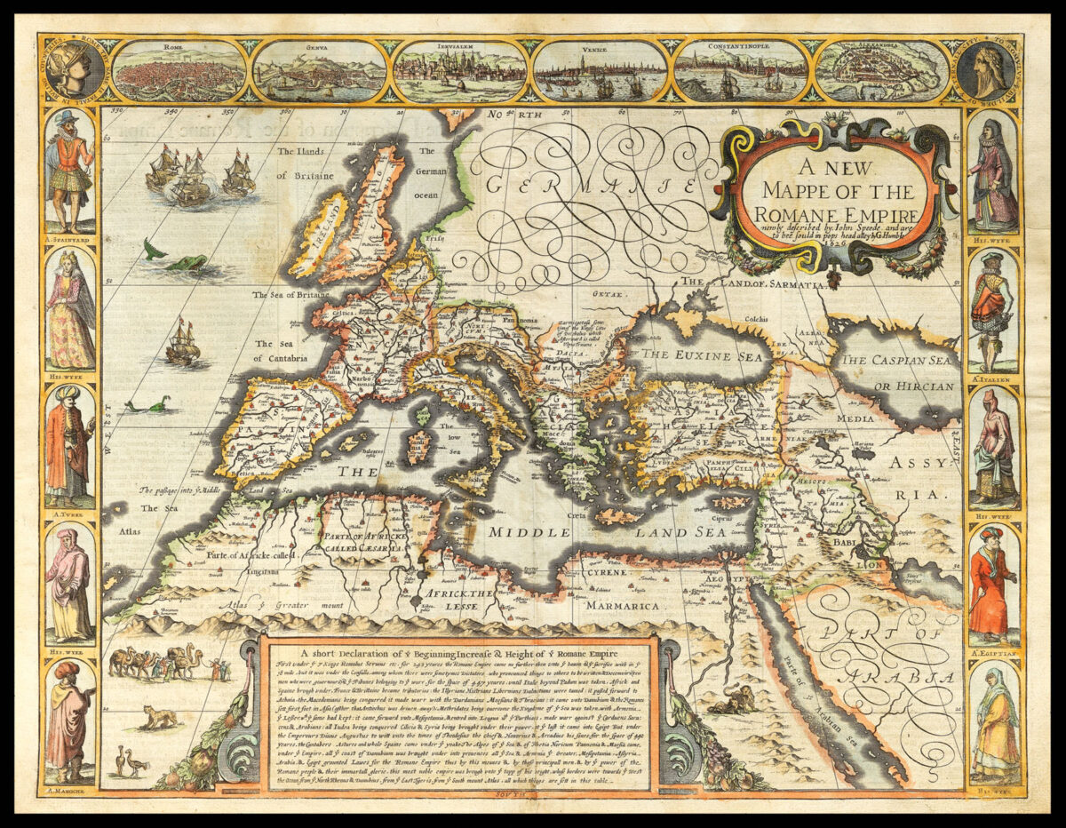 SPEED, John A New Mappe of the Romane Empire