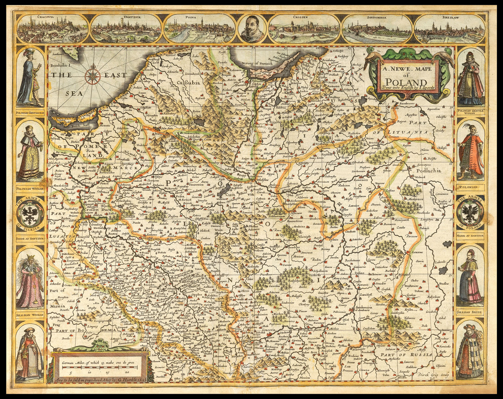 SPEED, John A Newe Map of Poland